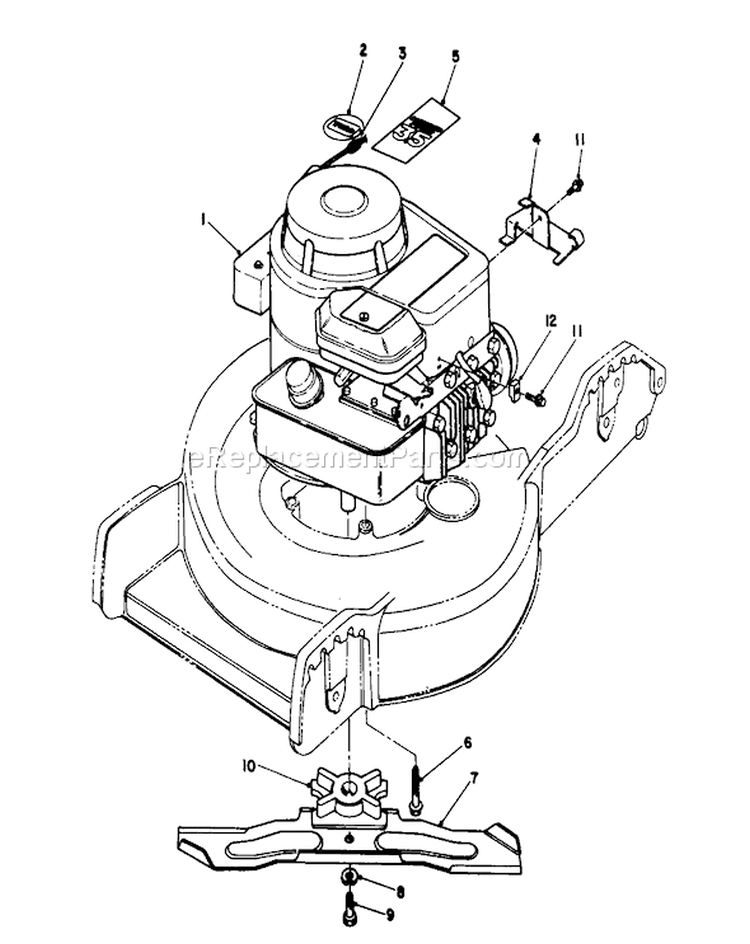 Engine Assembly Diagram and Parts List for 20180 2000001-2999999 - 1992 Toro Lawn Mower