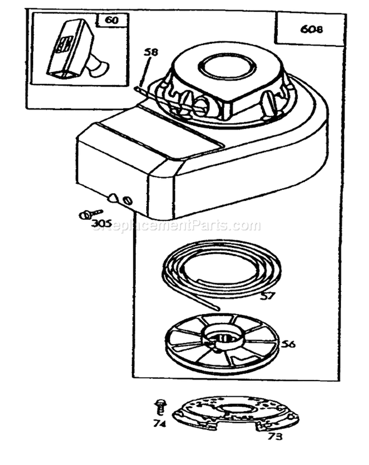 Page D Diagram and Parts List for 20181WF 3900001-3999999 - 1993 Toro Lawn Mower