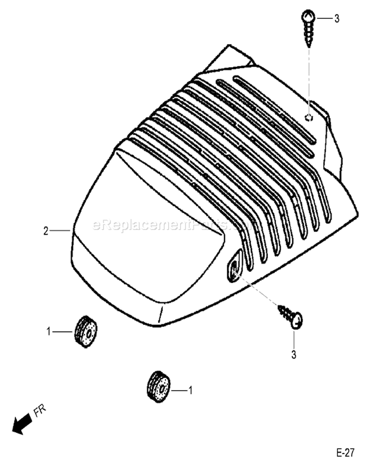 Top Cover Assembly Diagram and Parts List for 20194 290000001-290999999 - 2009 Toro Lawn Mower