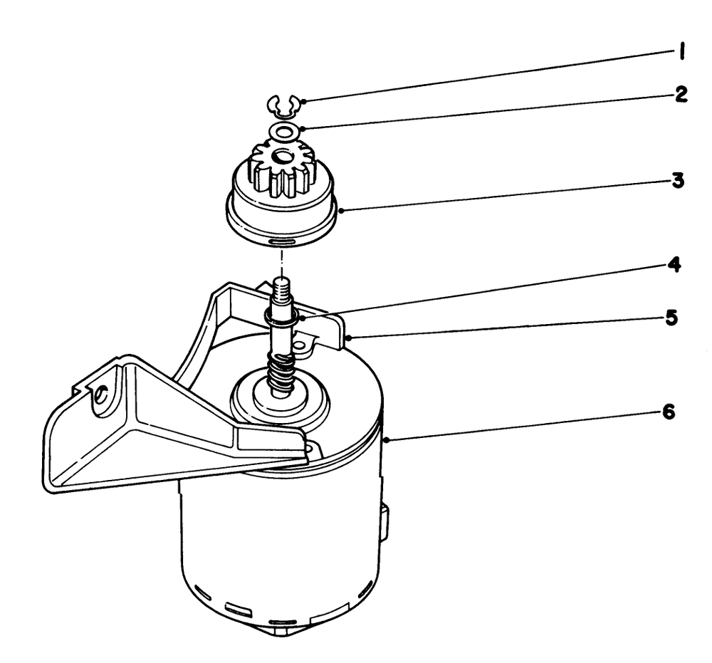 Starter Motor Diagram and Parts List for 20790 2000001 - 2999999 Toro Lawn Mower