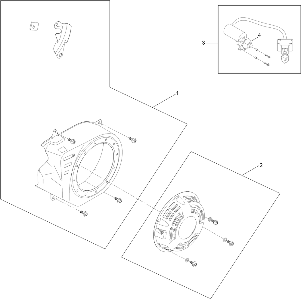 Engine Assembly No. 3 Diagram and Parts List for 38568 407000000 - 999999999 Toro Snow Blower