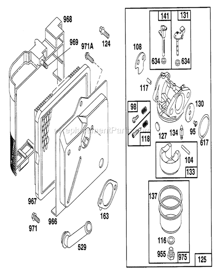 Page D Diagram and Parts List for 20213 1000001-1999999 - 1991 Toro Lawn Mower