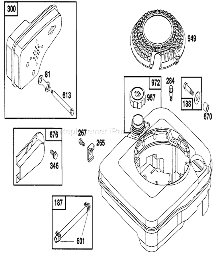 Page H Diagram and Parts List for 20213 1000001-1999999 - 1991 Toro Lawn Mower