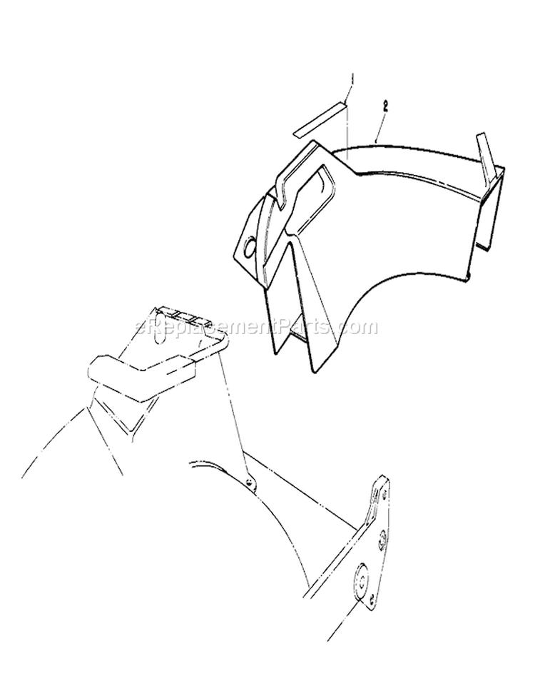 Side Discharge Kit Diagram and Parts List for 20213 2000001-2999999 - 1992 Toro Lawn Mower