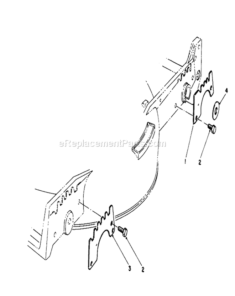 Wear Plate Diagram and Parts List for 20213 2000001-2999999 - 1992 Toro Lawn Mower