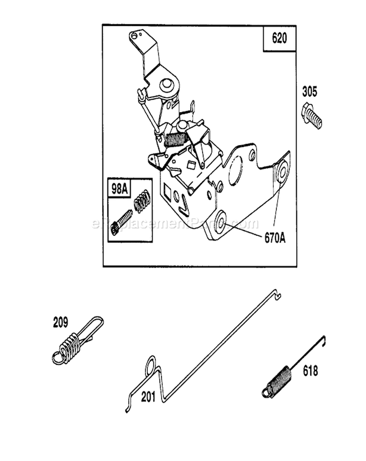 Page E Diagram and Parts List for 20213 2000001-2999999 - 1992 Toro Lawn Mower