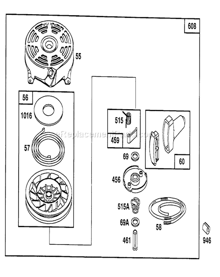 Page F Diagram and Parts List for 20213 2000001-2999999 - 1992 Toro Lawn Mower
