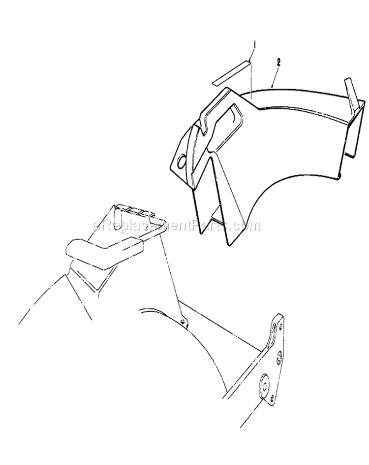 Side Discharge Kit Diagram and Parts List for 20214 2000001-2999999 - 1992 Toro Lawn Mower