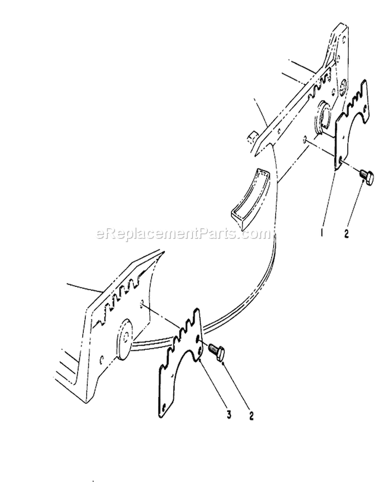 Wear Plate Diagram and Parts List for 20214 2000001-2999999 - 1992 Toro Lawn Mower