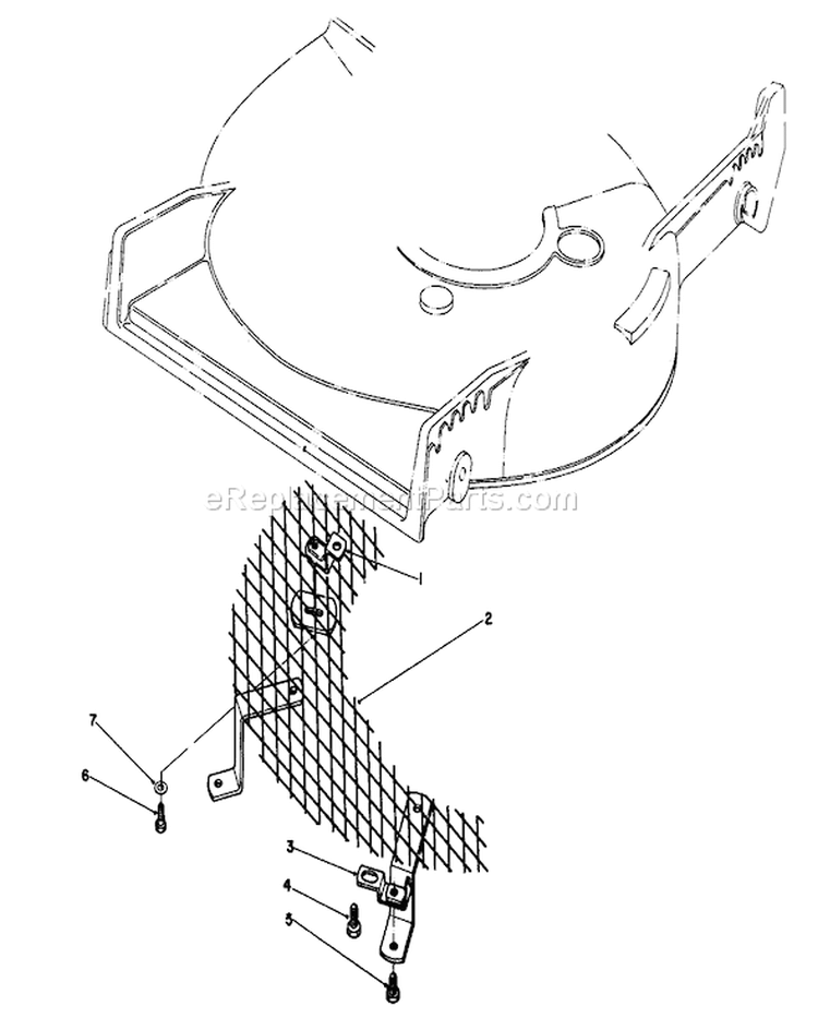 Leaf Shredder Kit Diagram and Parts List for 20215 1000001-1999999 - 1991 Toro Lawn Mower