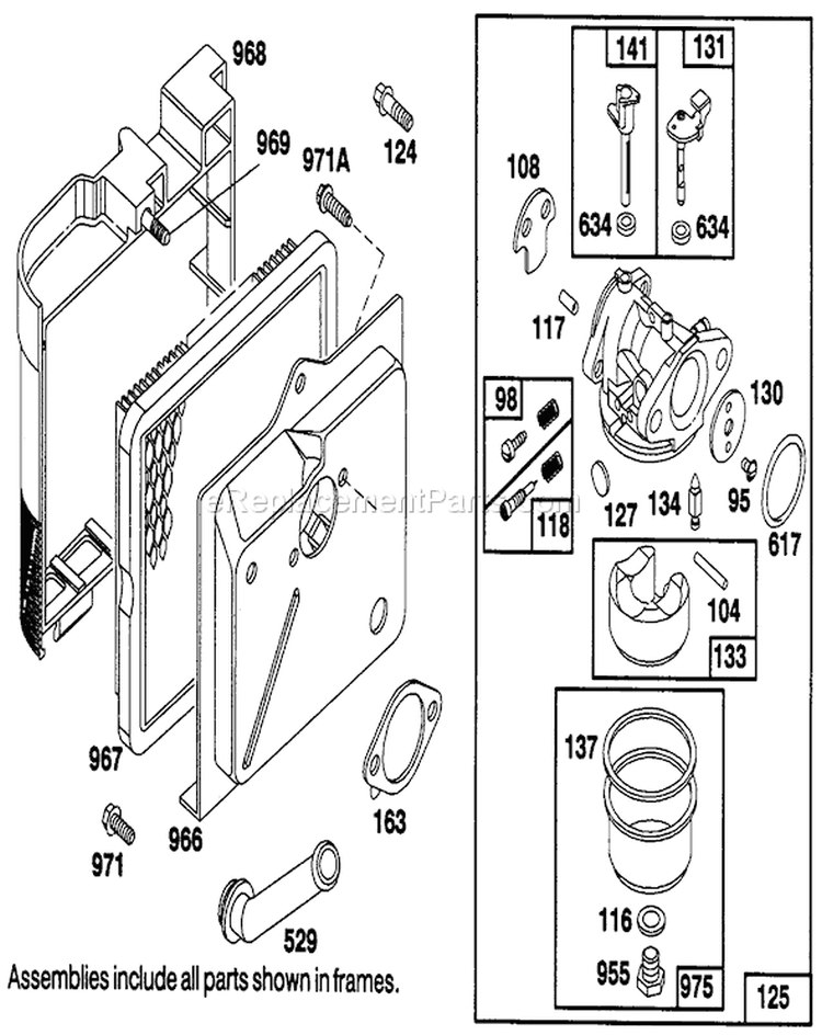 Page D Diagram and Parts List for 20215 1000001-1999999 - 1991 Toro Lawn Mower