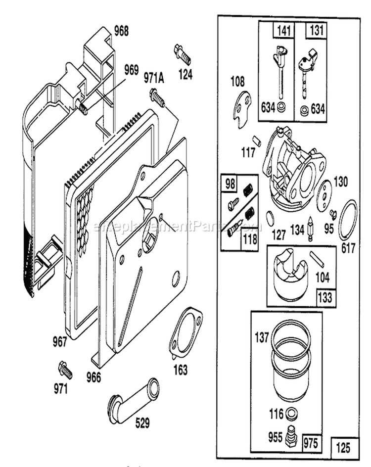Page D Diagram and Parts List for 20215 2000001-2999999 - 1992 Toro Lawn Mower
