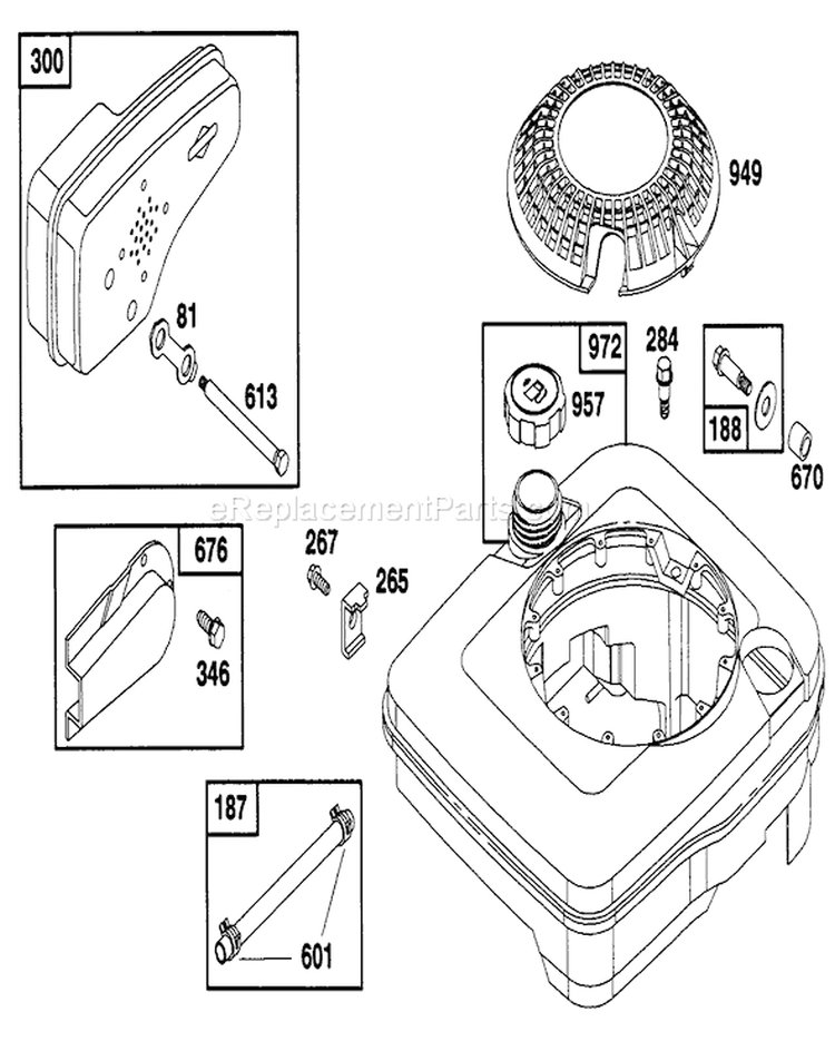 Page H Diagram and Parts List for 20216 1000001-1999999 - 1991 Toro Lawn Mower