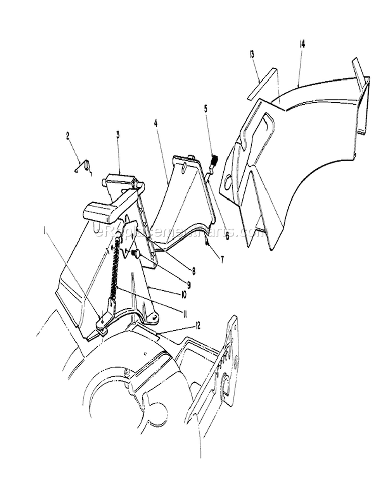Recycler Side Discharge Kit Diagram and Parts List for 20217 2000001-2999999 - 1992 Toro Lawn Mower