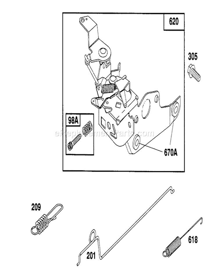 Page E Diagram and Parts List for 20217 2000001-2999999 - 1992 Toro Lawn Mower