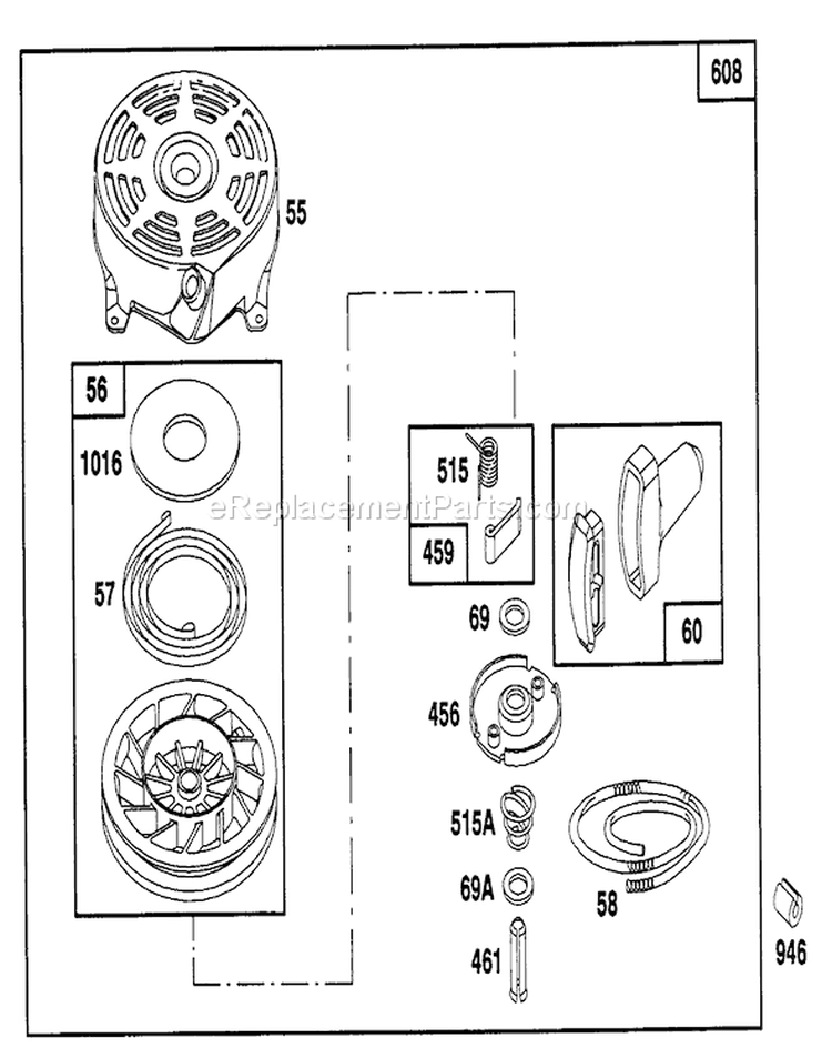 Page F Diagram and Parts List for 20217 2000001-2999999 - 1992 Toro Lawn Mower