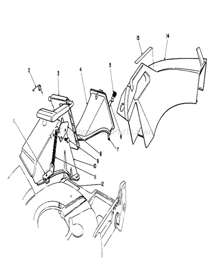 Recycler Side Discharge Kit Diagram and Parts List for 20218 2000001-2999999 - 1992 Toro Lawn Mower