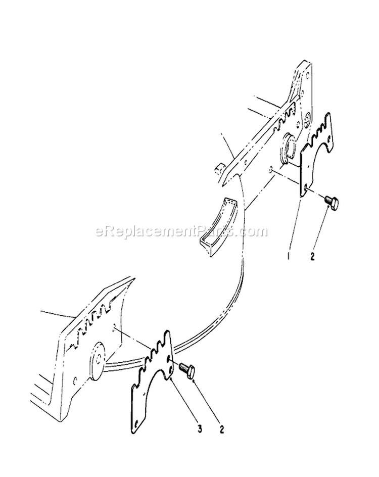 Wear Plate Diagram and Parts List for 20218 2000001-2999999 - 1992 Toro Lawn Mower