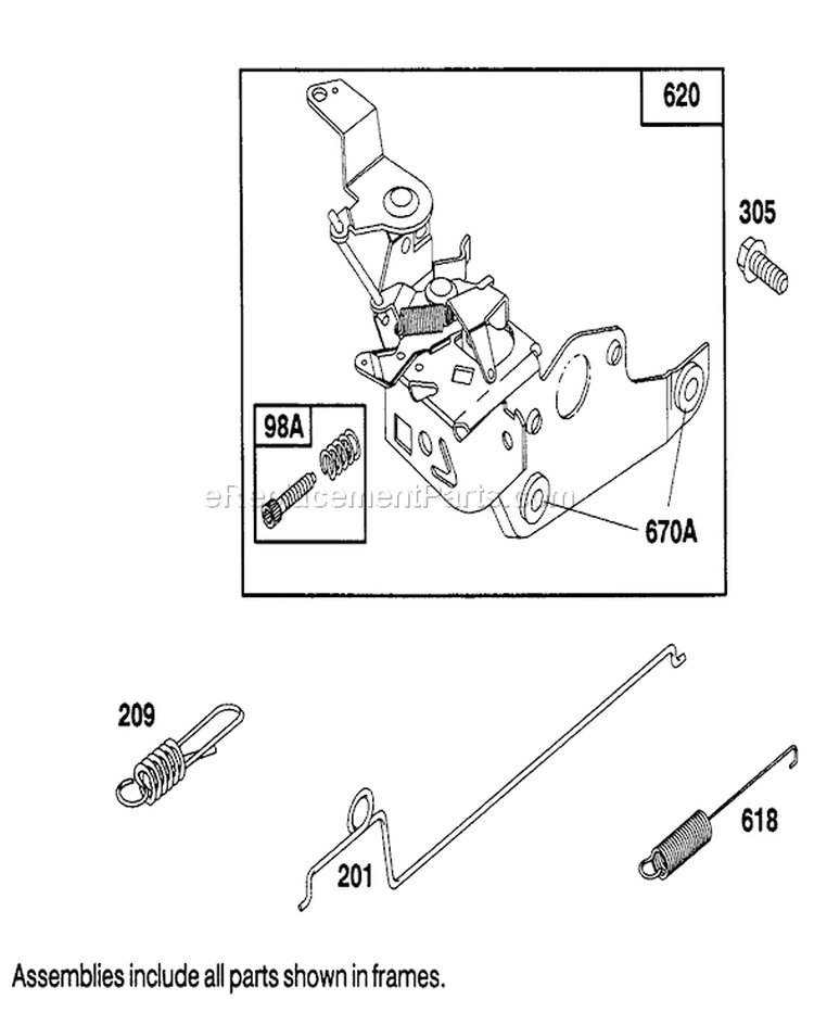 Page E Diagram and Parts List for 20218 2000001-2999999 - 1992 Toro Lawn Mower