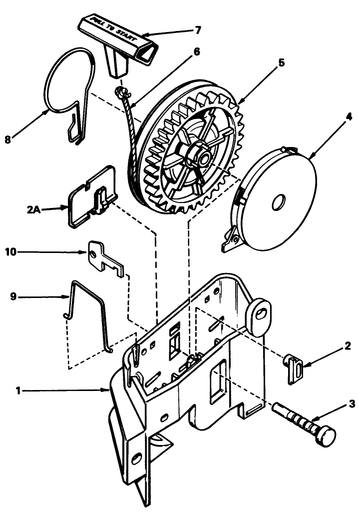 Starter No. 590531 Diagram and Parts List for 20788 9000001 - 9999999 Toro Lawn Mower