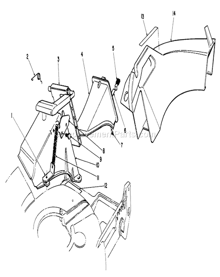 Recycler Side Discharge Kit Diagram and Parts List for 20321 2000001-2999999 - 1992 Toro Lawn Mower