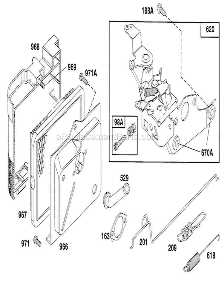 Page D Diagram and Parts List for 20322 2000001-2999999 - 1992 Toro Lawn Mower