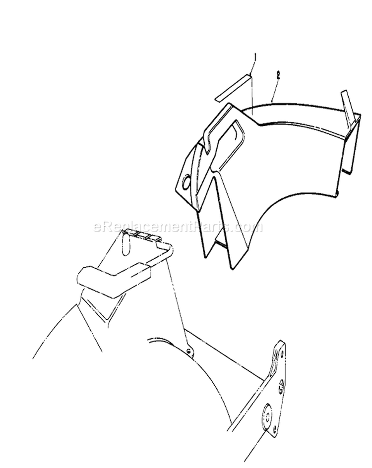 Side Discharge Kit Diagram and Parts List for 20324 2000001-2999999 - 1992 Toro Lawn Mower