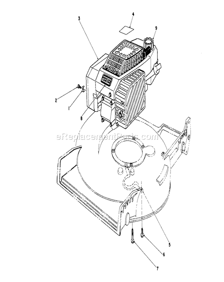 Engine Assembly Diagram and Parts List for 20325 2000001-2999999 - 1992 Toro Lawn Mower