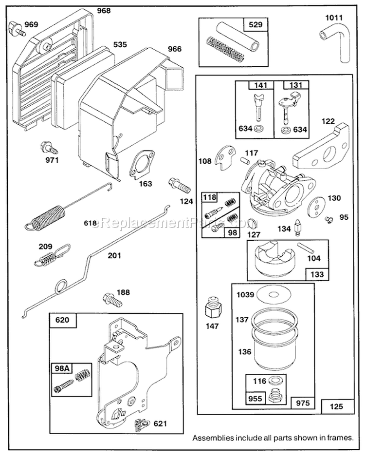 Page D Diagram and Parts List for 20325 2000001-2999999 - 1992 Toro Lawn Mower