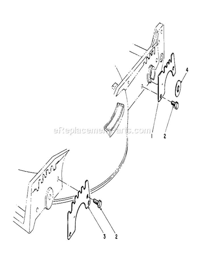 Wear Plate Diagram and Parts List for 20326 2000001-2999999 - 1992 Toro Lawn Mower