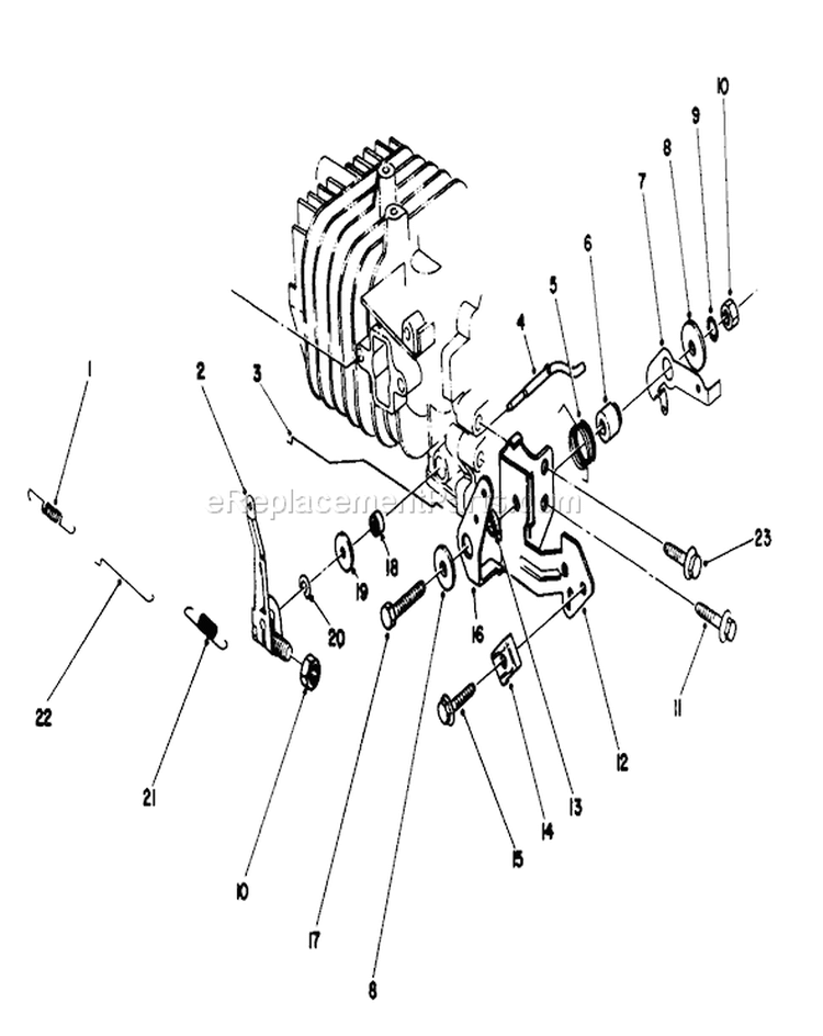 Page J Diagram and Parts List for 20329 2000001-2999999 - 1992 Toro Lawn Mower