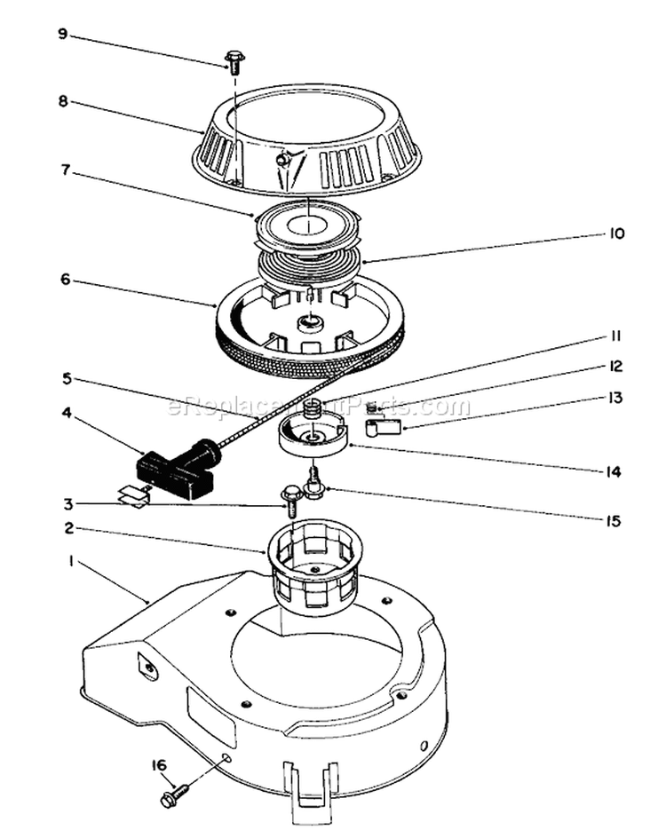 Page Q Diagram and Parts List for 20329 2000001-2999999 - 1992 Toro Lawn Mower