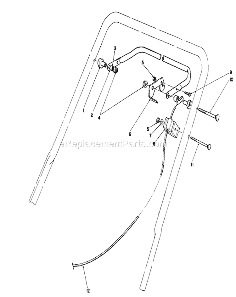 Traction Control Assembly Diagram and Parts List for 20329 2000001-2999999 - 1992 Toro Lawn Mower