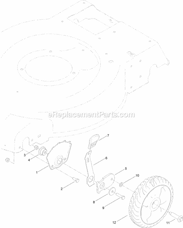 Front_Wheel_And_Height-Of-Cut_Assembly Diagram and Parts List for 20333 314000001 - 314200000 Toro Lawn Mower