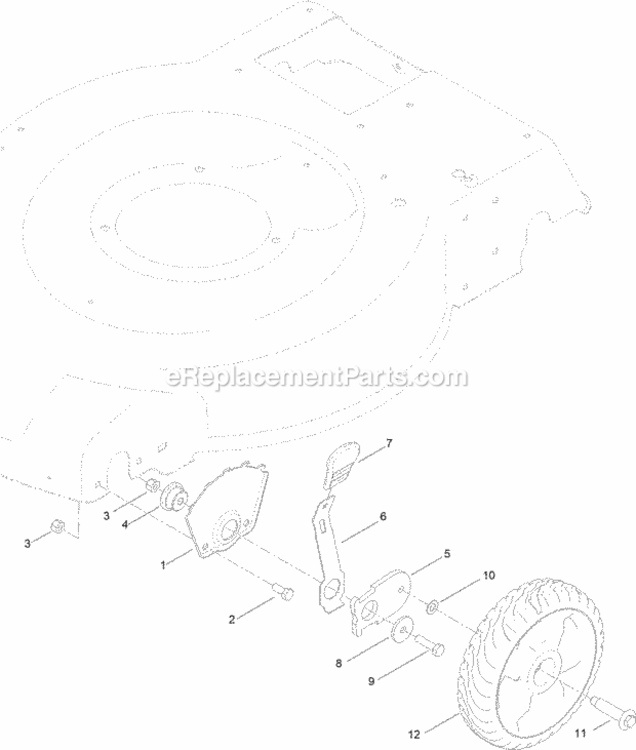 Front_Wheel_And_Height-Of-Cut_Assembly Diagram and Parts List for 20334 314000001 - 314200000 Toro Lawn Mower