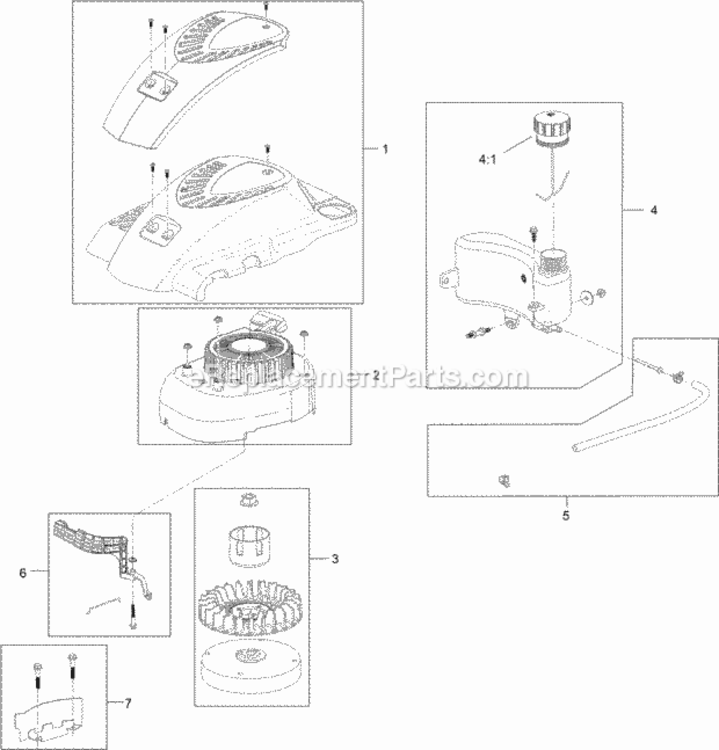 Shroud_Flywheel_And_Fuel_Tank_Assembly Diagram and Parts List for 20372 314000001 - 314999999 Toro Lawn Mower