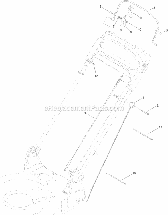 Brake_Control_Assembly Diagram and Parts List for 20373 314000001 - 314999999 Toro Lawn Mower