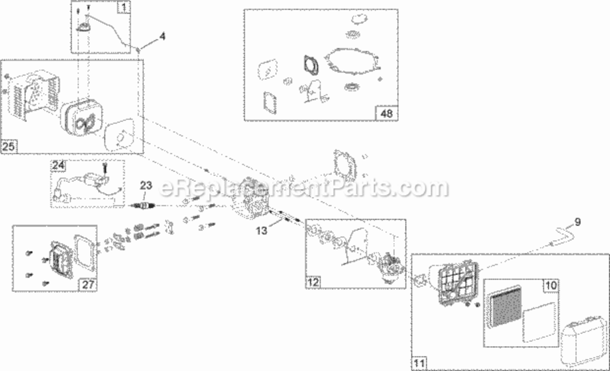 No_3_Engine_Assembly_No_121-2052 Diagram and Parts List for 20374 312000001 - 312999999 Toro Lawn Mower