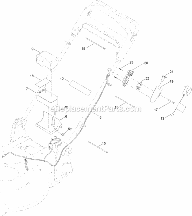 Electrical_Assembly Diagram and Parts List for 20374 314000001 - 314999999 Toro Lawn Mower