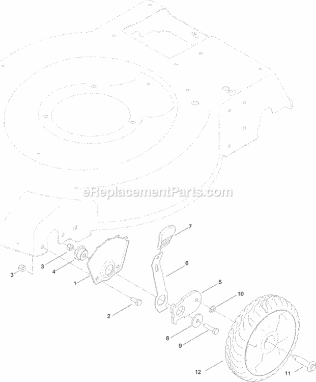 Front_Wheel_And_Height-Of-Cut_Assembly Diagram and Parts List for 20374 314000001 - 314999999 Toro Lawn Mower