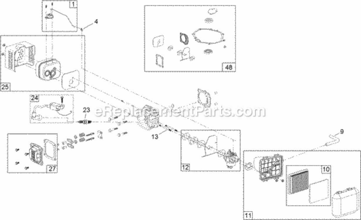 No_3_Engine_Assembly_No_121-2052 Diagram and Parts List for 20384 312000001 - 312999999 Toro Lawn Mower