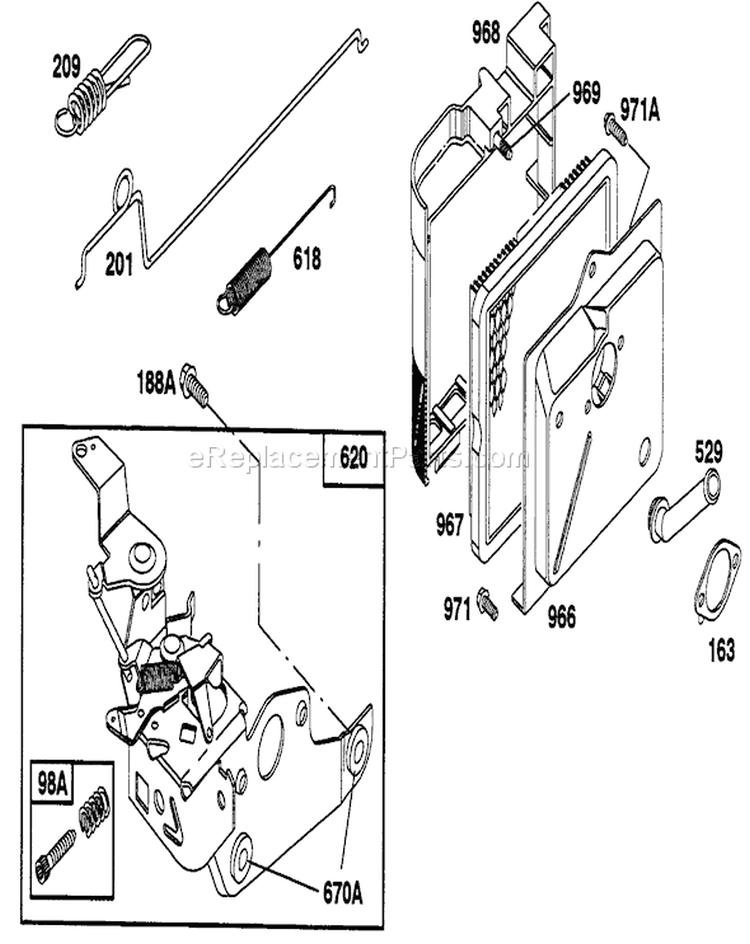 Page F Diagram and Parts List for 20433 39000001-39999999 - 1993 Toro Lawn Mower