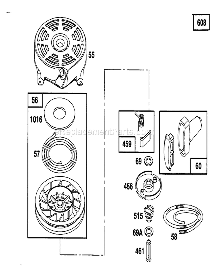 Page F Diagram and Parts List for 20434 3900001-3999999 - 1993 Toro Lawn Mower