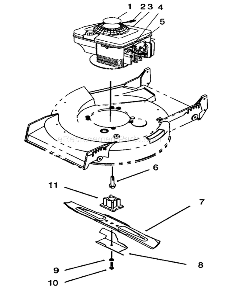 Engine Assembly Diagram and Parts List for 20435WF 39000001-39999999 - 1993 Toro Lawn Mower