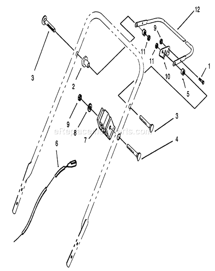 Traction Control Assembly Diagram and Parts List for 20435WF 39000001-39999999 - 1993 Toro Lawn Mower