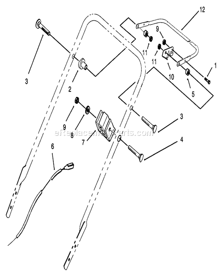 Traction Control Assembly Diagram and Parts List for 20435 49000001-49999999 - 1994 Toro Lawn Mower