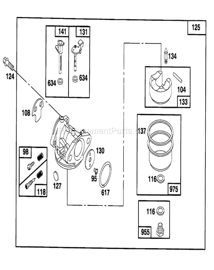 Page D Diagram and Parts List for 20435 49000001-49999999 - 1994 Toro Lawn Mower