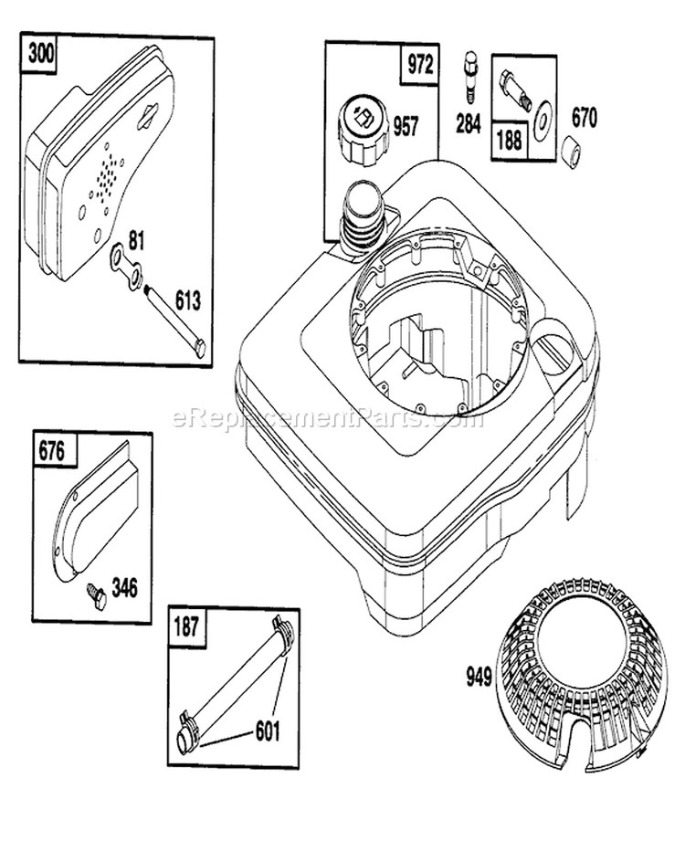Page H Diagram and Parts List for 20435 49000001-49999999 - 1994 Toro Lawn Mower