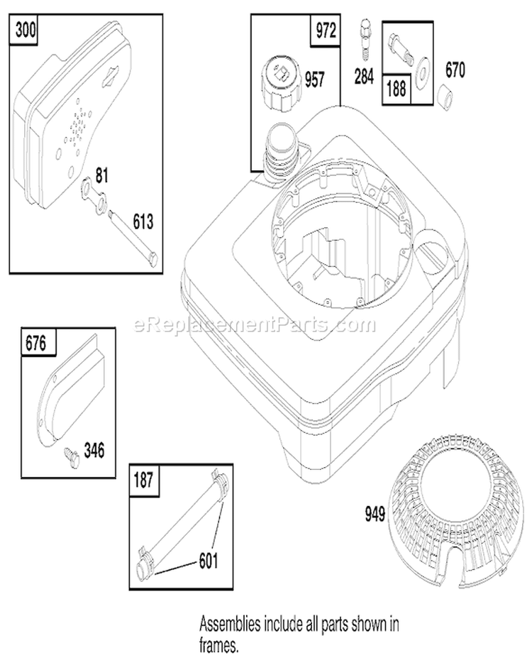 Page H Diagram and Parts List for 20436 49000001-49999999 - 1994 Toro Lawn Mower
