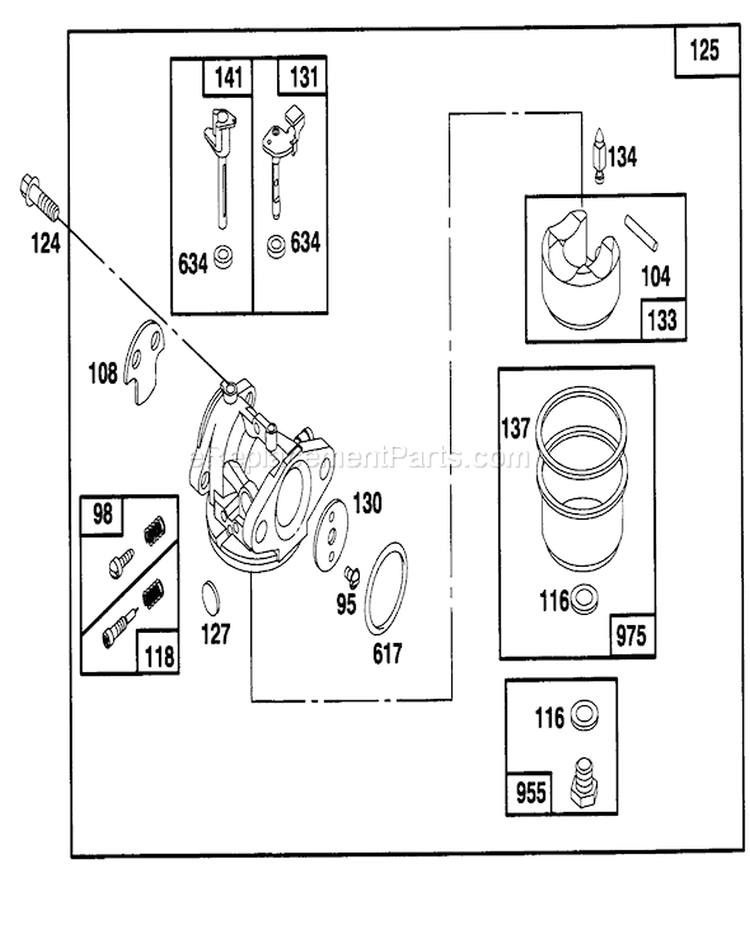Page D Diagram and Parts List for 20437 49000001-49999999 - 1994 Toro Lawn Mower